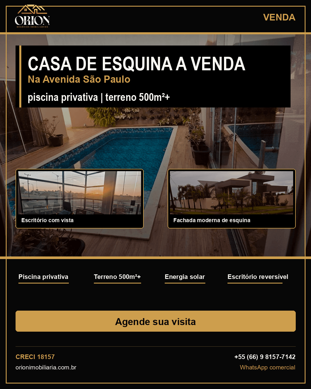 Arte de capa - Casa de esquina a venda na Avenida Sao Paulo