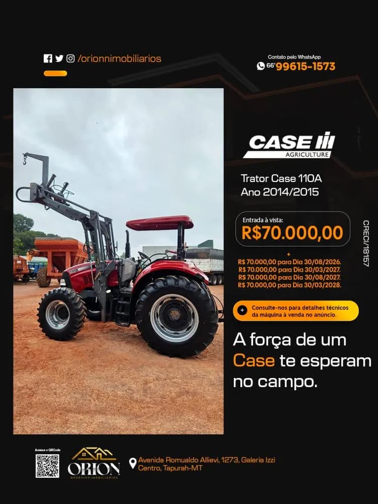 Case Trator 110A 2014/2015