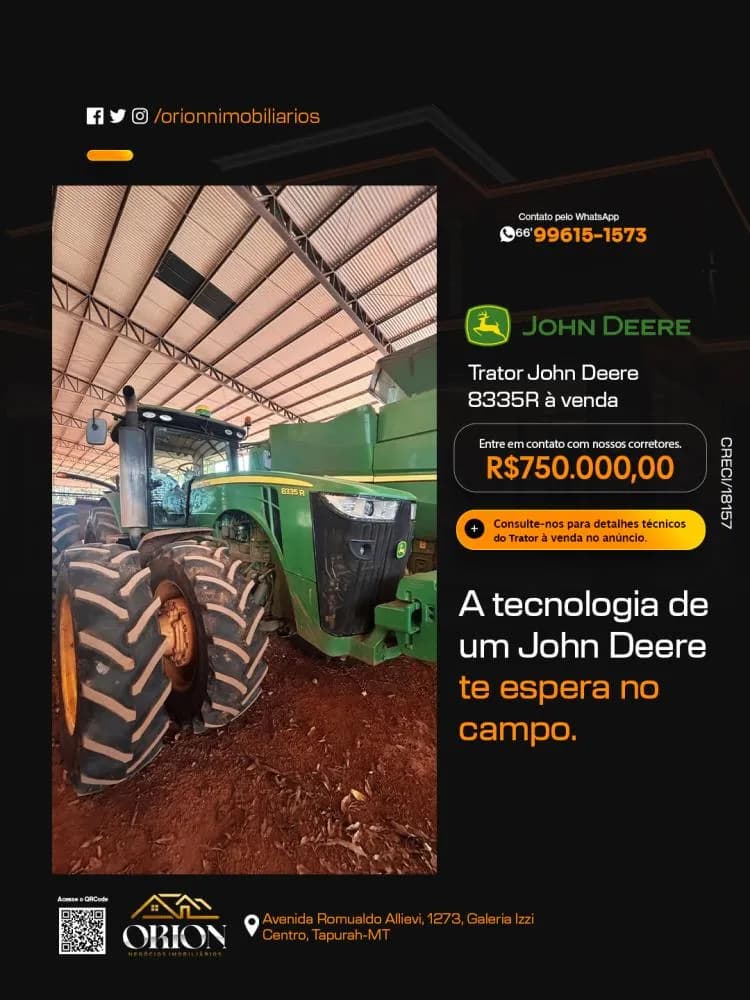 Trator John Deere 8335R