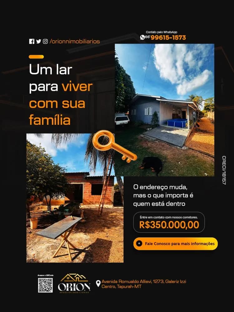 Casa a venda em Tapurah