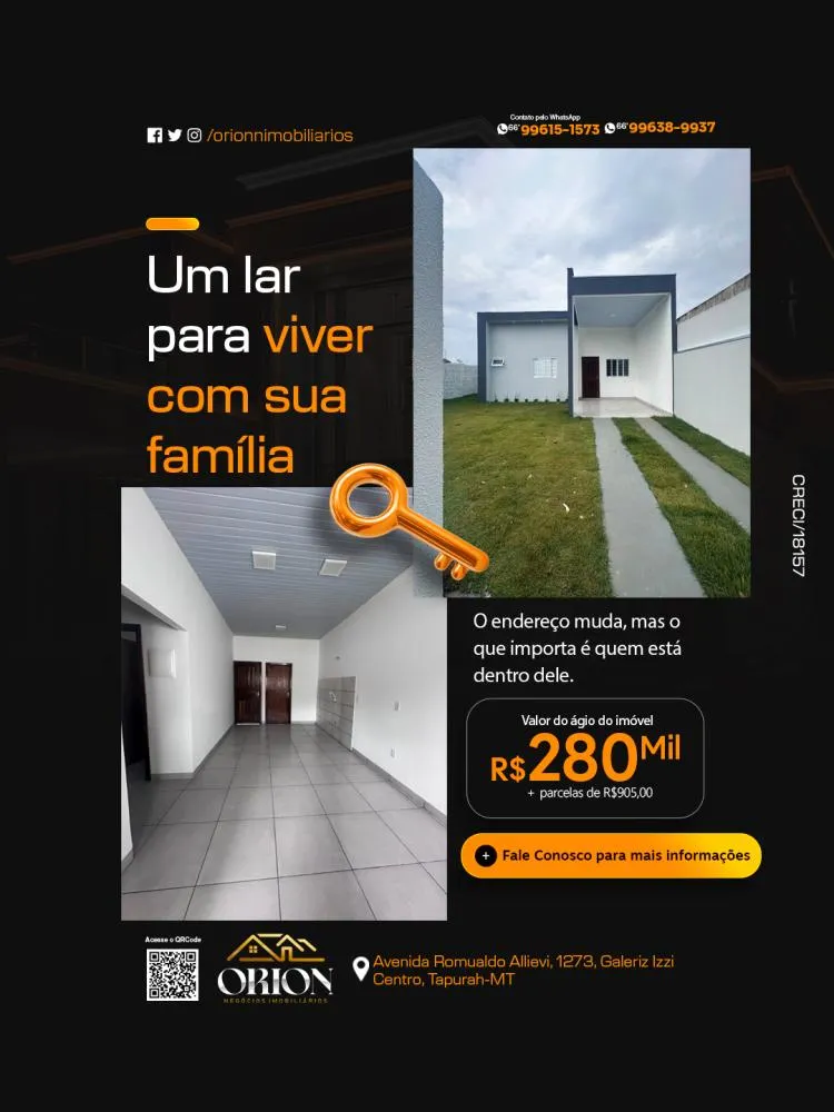 Imovel com agio e parcelas de R$ 905,00